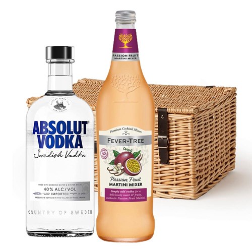 Absolut Blue Vodka 70cl Passion Fruit Martini Cocktail Hamper
